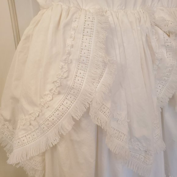 Only Little Once layered white cotton special occasion dress - Picture 2 of 7